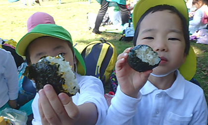 園外保育（おにぎりの日）